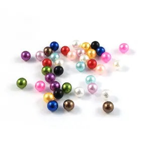 Art Faux Pearls Loose Beads no Hole for Vase Fillers, Table Scatter, Wedding, Birthday Party Home Decoration