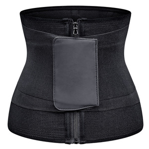 Individuell anpassbarer Taillentrainer-Gürtel mit Reißverschluss und Logo für Sport, Fitness und Gewichtsabnahme, flexible Lendenwirbelstütze - Product Image 5