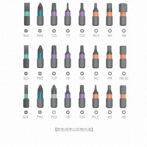 Jeu de tournevis à cliquet multifonctionnel 24-en-1 Clé domestique en acier S2 haute dureté et étui inclus - Product Image 4