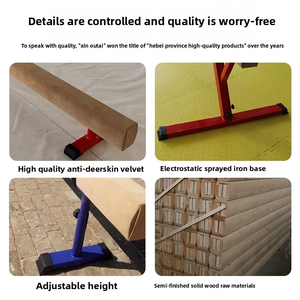 Xinoutai D00121 유럽 아메리칸 스타일 체조 경사 보드 두꺼운 밸런스 빔 높이 조절 가능 어린이 신체 운동 - Product Image 4