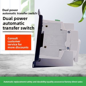 Miniatur-Dual-Power-Automatischer Transferschalter für den Haushalt, ATS, intelligente Umschaltung, einphasig, 63A, 2P/3P/4P, 220V, China - Product Image 5