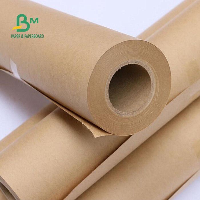 Virgin Pulp Sack Kraft Paper Roll 70gsm 90gsm 120gsm 600mm X 210m 900mm X 300m