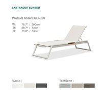 Express Garden Moderne Luxuriöse Tragbare PE-Rattan Outdoor-Sonnenliege UV-Beständiges Langlebiges Design für Villa, Park und Pool