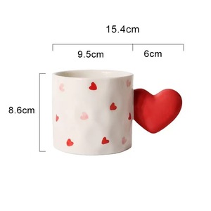Taza de Café Divertida con Corazón Rojo para Parejas, Taza de Porcelana Personalizada, Taza de Cerámica para Mate - Product Image 5