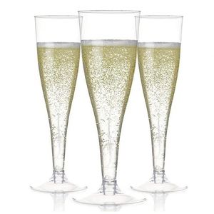 Flûtes à champagne jetables en plastique transparent à paroi simple de 170 ml, gobelets à dessert écologiques biodégradables pour les fêtes et les mariages - Product Image 4