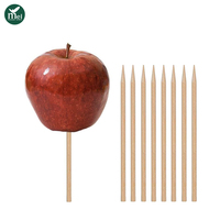 Lot de brochettes de barbecue en bambou naturel personnalisables avec logo, 14 cm, résistantes à la chaleur, avec long manche, vente en gros directe usine