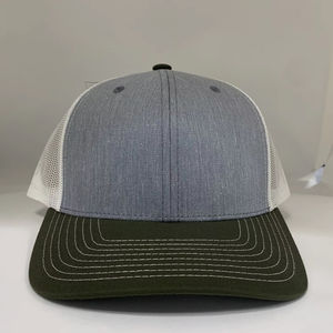 OEM High Quality Custom Patch 6 Panel Pre Curved Brim Embroidery Patch Logo <b>Blank</b> Mesh SnapBack Ri Style 112 Trucker Hats <b>Cap</b> - Product Image 1