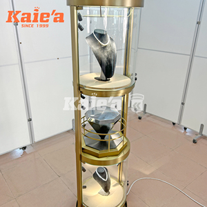 <span class=keywords><strong>Vitrina</strong></span> de Exhibición de Joyería de Acero Inoxidable, Exhibidor de Joyería de Lujo, Exhibidor para Centro Comercial - Product Image 2