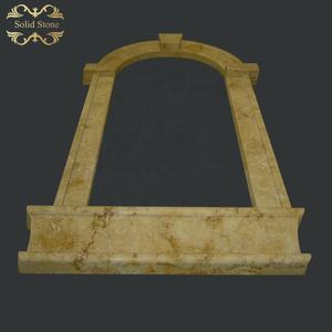 Fabbrica all'ingrosso di fascia alta facciata di casa decorativa intagliata a mano naturale travertino <span class=keywords><strong>in</strong></span> <span class=keywords><strong>pietra</strong></span> <span class=keywords><strong>archi</strong></span> finestra - Product Image 1