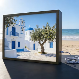 Factory LED Light Box <b>Frame</b> MDF Aluminum Material Portable Creative Eco-Friendly Poster Advertising Sign <b>Wall</b>-Mounted Lightbox - Product Image 4