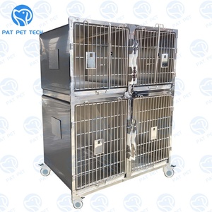 Clinique d'hôpital vétérinaire Injection d'acier inoxydable chat chien chenil <span class=keywords><strong>Cage</strong></span> petit <span class=keywords><strong>Animal</strong></span> vétérinaire hospitalisé <span class=keywords><strong>Cage</strong></span> d'hospitalisation pour animaux de compagnie - Product Image 2