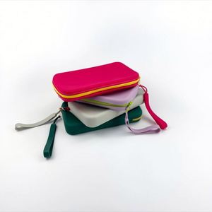 Fashionable Large Capacity Candy Soft Handle Zipper Waterproof <b>Makeup</b> <b>Brush</b> Pouch Travel Portable Stylish Cosmetic Storage <b>Case</b> - Product Image 4