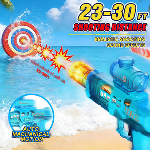Pistolet à eau automatique avec flash de fumée et son de jet d'eau, jouet d'été pour l'extérieur et la <span class=keywords><strong>plage</strong></span>, pistolet à eau électrique pour enfants et adultes - Product Image 2