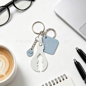 PU Leather Crab Keychain Mini Animal Cartoon Bag Pendant Cute Design <b>Keyring</b> <b>Charms</b> - Product Image 4