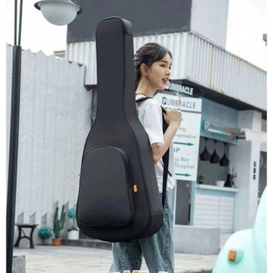 Échantillon gratuit, vente en gros, sac de guitare électrique Oxford imperméable sur mesure, rembourré 15 mm, noir, pour guitare basse - Product Image 2