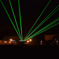 Lumière laser à tête mobile 3D avec animation, faisceau laser RGB 10W, design unique Hong He Lighting, avec contrôle DMX pour discothèque