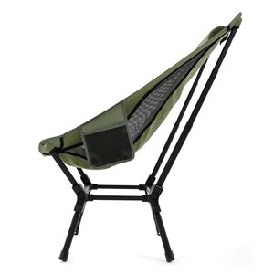 Silla Plegable KS de Apertura Rápida con Respaldo Alto, Verde, Patas Ajustables, Silla de Playa, Silla de Camping para Exteriores - Product Image 2