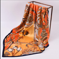 Écharpe longue en soie de mûrier pour femme, brodée et imprimée, idéale pour le voyage, accessoire de mode élégant et luxueux pour le cou ou la tête