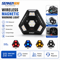 Luz Estroboscópica LED Recargable Magnética Multimodo Inalámbrica para Motocicleta y Camión, Luces Traseras de Advertencia