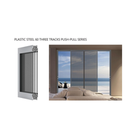 UPVC Fenêtres combinées PVC de haute qualité Portes et fenêtres Double profilé en verre Fenêtres à battant et à auvent