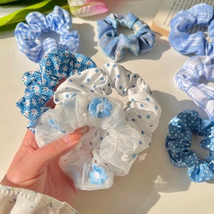 Offre Spéciale : Accessoires de Mode pour Cheveux Femme – Lot de 8 Chouchous Élastiques en Tissu Floral pour Filles - Product Image 1