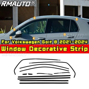 Tira Decorativa para Ventana de Coche, Marco de Puerta Exterior de Acero Inoxidable para Volkswagen Golf 8 2021-2024, Kit de Carrocería, Accesorios para Coche - Product Image 2