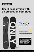 Snowboard Small Blackboard 9.0, ensemble monopièce, camber hybride élargi, haute dureté, pour carving en figure 8, neige sauvage, modèle Wild Snow Hammer