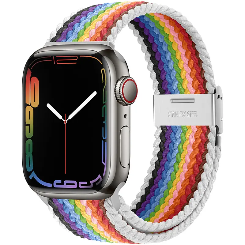 Apple Watch Strap Suitable for Applewatch Buckle Loop Nylon Woven Watch Strap iwatch76se Watch Strap