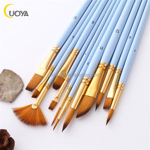 Meilleur ensemble de pinceaux pour peinture acrylique avec poils en nylon et manche en bois pour <span class=keywords><strong>kit</strong></span> de peinture avec pinceaux et peinture - Product Image 6