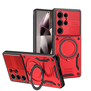 เคสโทรศัพท์แบบมีวงแหวนแม่เหล็กสำหรับ Samsung 26 ultra S25 S24 FE A Series พร้อมขาตั้งกันกระแทก - Product Image 2