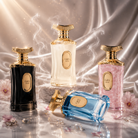 Flacons de parfum de luxe en verre avec sérigraphie, élégants, vides, capacités 50 ml et 100 ml, avec pulvérisateur à pompe et système de scellage