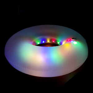 Anneau de natation gonflable à LED, flotteur gonflable avec <span class=keywords><strong>tube</strong></span> de piscine gonflable clignotant à LED avec LED, meilleure vente en usine 2023 - Product Image 3