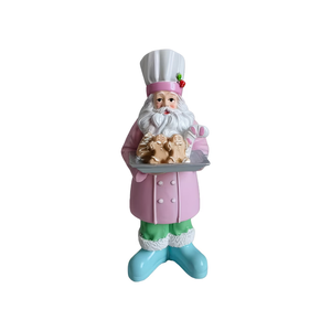 Adornos <span class=keywords><strong>de</strong></span> Resina <span class=keywords><strong>de</strong></span> Santa Claus Duraderos, con Elementos Divertidos y Decorativos, Ideales para Decoración del Hogar, Escritorio y Patios - Product Image 1