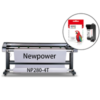Cartucho de Tinta Compatible con HP45 51645A 51645 45A 45 CAD 45 Cad para Plotter, Negro Completo con Chip, Recargable para Newpower NP280-4T, Marca WECARE