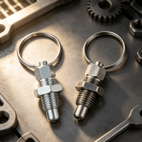 Vis de positionnement à anneau de traction M6 M8 M10 M12 M16 en acier au carbone zingué, fixateur industriel, vis de positionnement à indexage