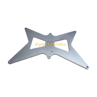 Plaque en acier épaisse découpée au laser sur mesure, usinage CNC de précision, fabrication de plaques de montage de moteur, adaptateur de plaque à bride