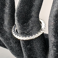 Vente en gros de bijoux fins plaqué rhodium GRA 925 Sterling Silver VVS Moissanite Bague d'éternité pour femmes hommes Cadeau unisexe