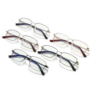 إطارات نظارات معدنية جديدة للرجال موديل 2025 77008، تصاميم كلاسيكية للأعمال، إطارات نظارات مضادة للضوء الأزرق - Product Image 4