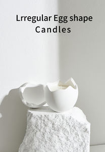 2025 cerámica forma de huevo lindo diseñador de aromaterapia Etiqueta Privada blanco mate cerámica novedad velas perfumadas para decoración del hogar - Product Image 5