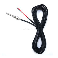 Sensor de Temperatura PT100 PT1000 de 2 Hilos con Rosca M8, Sensor RTD con Cable de Silicona