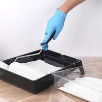 Kit de pinceaux à rouleaux Sanfine, bac à peinture en plastique, récipient de mélange de pigments, outil de dessin, plateau de mélange de couleurs, outils de peinture à rouleaux