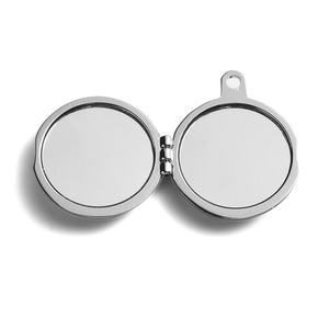 Creative Design Metal Embossed Logo Mini Dual Side <b>Mirror</b> Folding <b>Compact</b> Keychain <b>Mirror</b> - Product Image 5