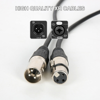 Câble d'alimentation XLR mâle à microphone à faible bruit de haute qualité Câble d'alimentation à 3 broches