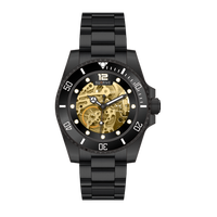 Montres de plongée élégantes de luxe pour hommes avec mouvement automatique verre saphir noir cadre en acier inoxydable affichage analogique quantité minimale de commande bas