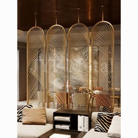 ANY2102 Foshan Supply cloison d'écran de luxe haut de gamme en acier inoxydable pour la décoration intérieure