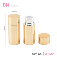 Nouveauté luxe or surligneur fard à joues bâton tube vide rond visage correcteur fond de teint bâton conteneur
