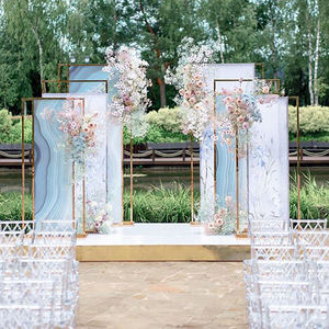 Arco de Metal Dorado para Decoración de Eventos, Soporte de Flores de Acero Inoxidable para Fondo de Boda - Product Image 4