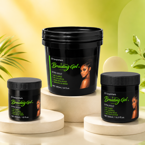 Gel tressage Sunpinherb OEM ODM pour une tenue forte des cheveux bouclés, des tresses, des locs et des styles lisses - Product Image 1