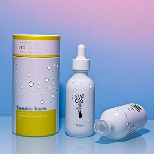 ขวดน้ำมันหอมระเหยขนาด 1 ออนซ์ สีขาว สำหรับผลิตภัณฑ์ดูแลผิวหน้าและเครา ทรงบอสตัน ขนาด 30 มล. 60 มล. ขวดแก้วแบบหยดพร้อมหลอดหยดสำหรับเซรั่ม - Product Image 2