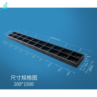 Coffrage en plastique réglable robuste pour colonnes carrées, conception modulaire en ABS réutilisable pour la construction de murs et de dalles en béton